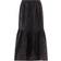 Ganni Cotton Poplin Maxi Flounce Skirt - Black