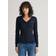 Gant Damen Strickpullover STRETCH COTTON CABLE V-NECK