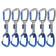 Mammut Crag Keylock Wire Indicator 6-Pack, slinga 32200 Straight Gate/