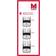 Moser ProfiLine Magnetic Premium Attachment Combs 1.2 cm Sort Sølv Glas
