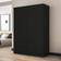 Polifurniture Denmark Black Wardrobe 47.8x70.8"