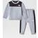 The North Face Infant Inc Tech Crewneck Sweatshirt and Jogger Pants Set Grey/Black Mo