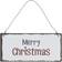 Ib Laursen Metalskilt Merry Christmas Juletræspynt
