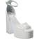 Paris Texas Tatiana Patent Leather Platform Sandals - White
