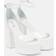 Paris Texas Tatiana Patent Leather Platform Sandals - White