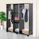 Homcom Mobile Double Open Armoire 120x128cm