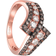 Le Vian Chocolate Ring - Rose Gold/Black/Diamonds