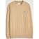 Gant Cotton Cable Crew Neck Pullover Khaki Melange