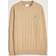 Gant Herr Kabelstickad crew neck bomullströja Beige