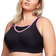 Glamorise No-Bounce Camisole Sports Bra - Black/Pink