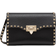 Valentino Garavani Rockstud Grainy Calfskin Small Crossbody Bag - Black