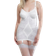 Rago Women's Open Bottom Body Briefer - White