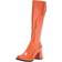 Ellie Shoes Adult Gogo Costume Boots Orange