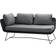 Cane-Line Horizon Sofa Modul 2-Sitzer Rechts 158x66x85 cm - Schwarz/Grau Sofá Modular