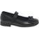 Clarks Girl's Scala Tap School Shoes - Black Lea