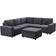 Lilola Home LHF-81801-6 Sofa 94" 4 Seater