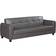 Visco Therapy Zinc PU Leather Sofa 82cm 3 Seater