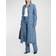 Ferragamo Blue Button Denim Midi Dress 004 BLU DENIM IT