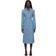 Ferragamo Blue Button Denim Midi Dress 004 BLU DENIM IT