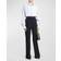 Stella McCartney Flared High Waisted Wool Twill Pants - Svart