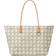 Tory Burch Canvas Basketweave Tote Bag - White