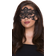 Shirley of Hollywood Embroidered Venice Eye Mask Black