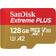 SanDisk Extreme PLUS microSDXC Class 10 UHS-I U3 V30 A2 170/90MB/s 128GB +SD Adapter