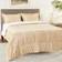 Swift Home Ultra Soft and Plush Reversible Bedspread Beige (228.6x228.6cm)