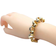 Jewelco London Belcher Bracelet - Gold/Transparent