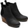 Toms Kelsey Wedge - Black Leather