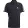 Adidas Mens Cotton 3-Stripes Polo Shirt Black