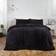 Brentfords Teddy Fleece Housse de couette Noir (198x198cm)