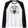 Fifth Sun Stranger Things Hellfire Club Raglan T-shirt Unisex - White/Black