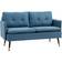 Homcom Button Tufted Dark Blue Sofa 139cm 2 Seater