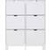 GFW Narrow White Shoe Rack 102x126.5cm