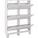 GFW Narrow White Shoe Rack 102x126.5cm