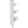 GFW Narrow White Shoe Rack 102x126.5cm