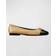 Tory Burch Cap-Toe Ballet Ginger Shortbread/Perfect Black