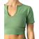 ICIW Ribbed Define Seamless Cropped T-shirt - Light Green