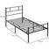 Homcom Single Metal Bed Frame Footboard, Space 197x190cm