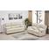 Betsy Furniture Bonded Beige Sofa 85" 2pcs 3 Seater
