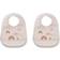 Liewood Tilda Silicone Bib 2-pack Rainbow Love Sandy