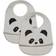 Liewood Tilda Hagesmæk i Silikone 2-pack Panda Dumbo Grey