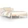 vidaXL Solid Pine Sengeramme 125.5x205.5cm