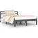 vidaXL Solid Pine Sengeramme 125.5x205.5cm