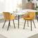 Homcom Modern Yellow Kitchen Chair 74cm 2pcs