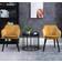 Homcom Modern Yellow Kitchen Chair 74cm 2pcs