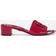 Dolce & Gabbana Cut Out Patent Leather Mules cyclamen