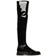 Schutz Kaolin Stretch Patent Boot Black Patent Leather