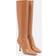 Jimmy Choo Agathe leather knee-high boots beige